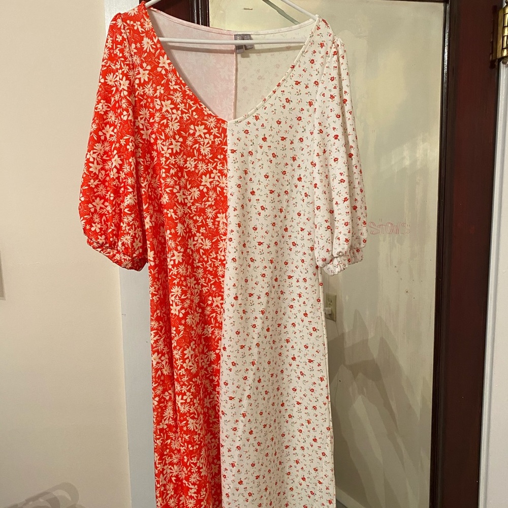 Midi length floral ASOS dress